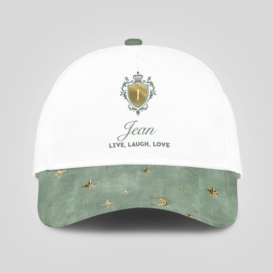 Live Laugh Love Stars And Moon Green Cap JEAN 13K1 C124PF