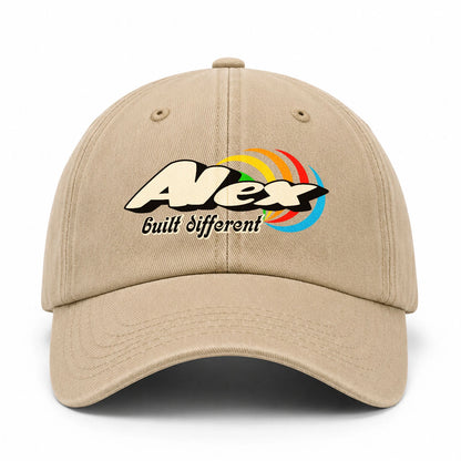 Your Name Built Different Retro Washed Cap ALEX 13K1 C55PF