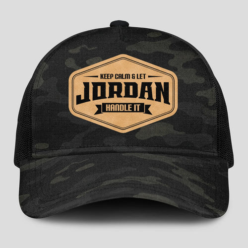 Keep Calm & Let Your Name Handle It Dark Camo Mesh Cap JORDAN 13K1 C195PF