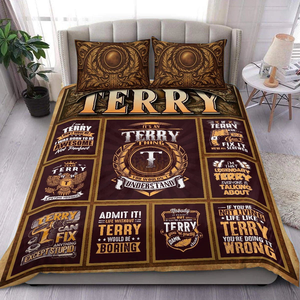 TERRY Limited Edition Personalized Bedding Set 13K1-BS3