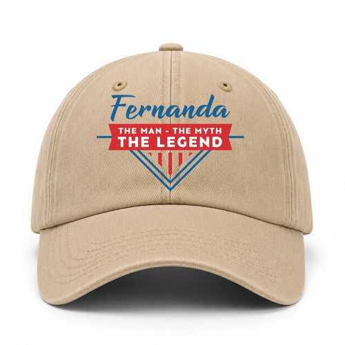 The Man The Myth The Legend Logo Washed Cap FERNANDA 13K1 C37PF