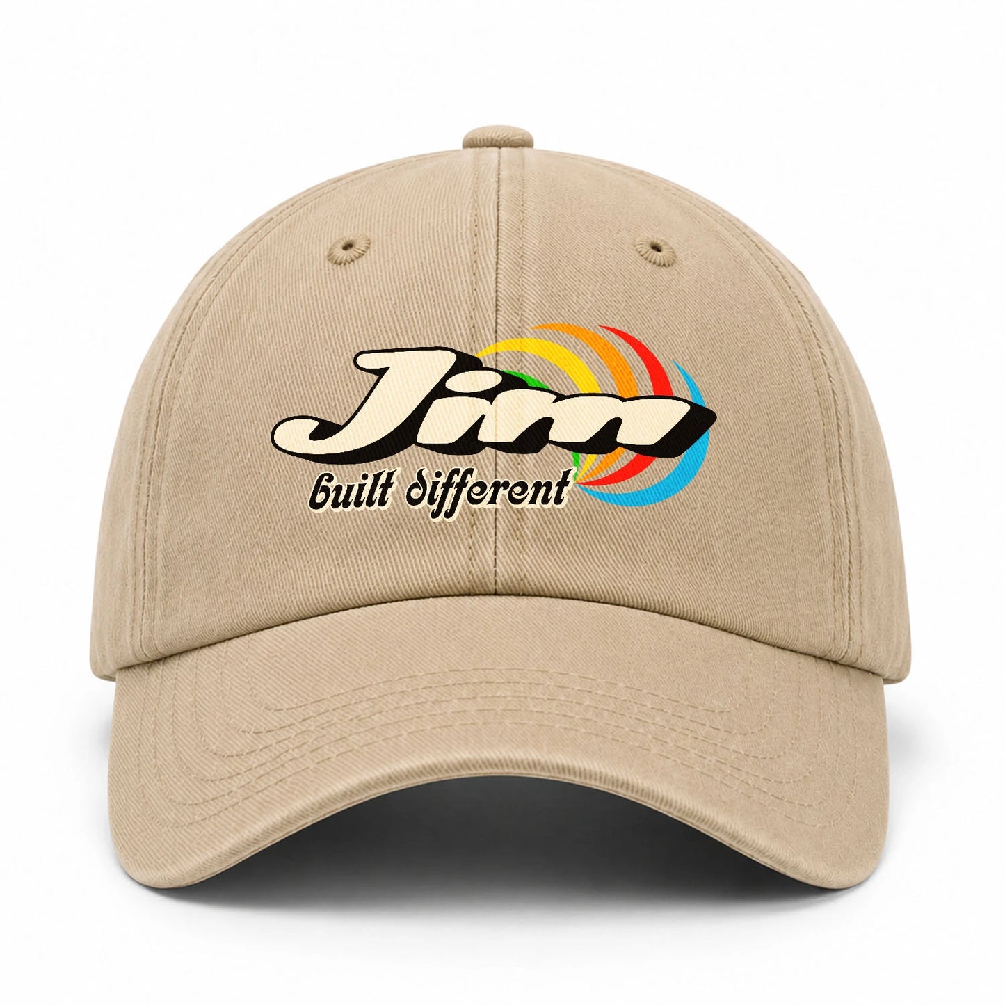 Your Name Built Different Retro Washed Cap JIM 13K1 C55PF