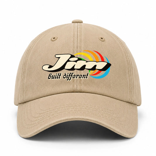 Your Name Built Different Retro Washed Cap JIM 13K1 C55PF