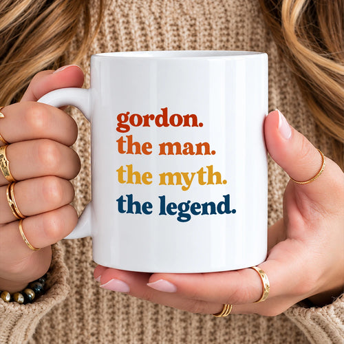 The Man The Myth The Legend Retro Mug GORDON 13K1 MG06