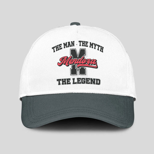 The Man The Myth The Legend Custom Initial Letter And Name Cap MENDOZA 13K1 C38PF