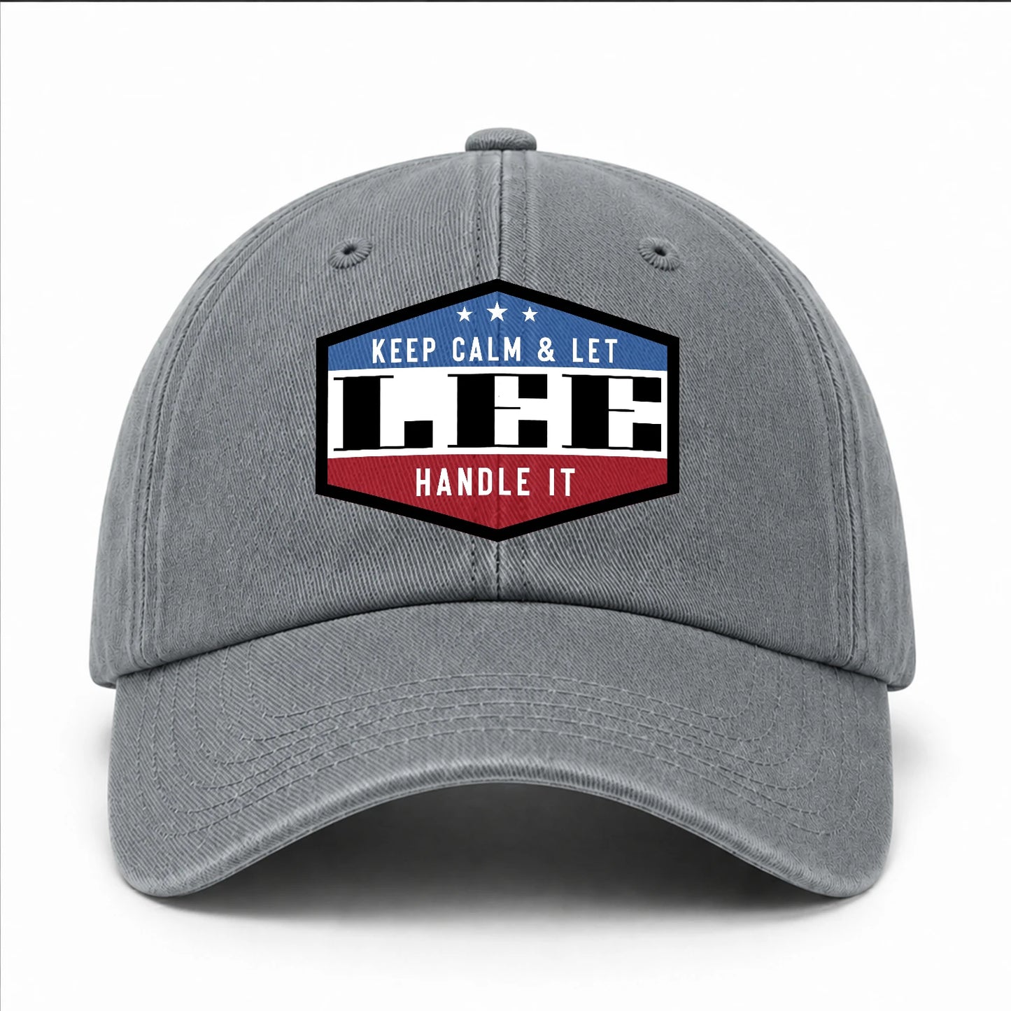Keep Calm & Let Your Name Handle It Washed Cap LEE 13K1 C87PF