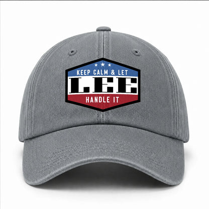 Keep Calm & Let Your Name Handle It Washed Cap LEE 13K1 C87PF