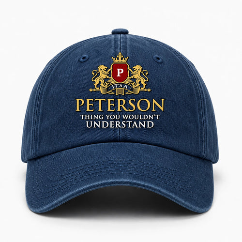 It's A Your Name Thing You Wouldn't Understand Royal Blue Washed Cap PETERSON 13K1 C184PF