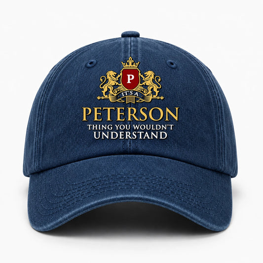 It's A Your Name Thing You Wouldn't Understand Royal Blue Washed Cap PETERSON 13K1 C184PF