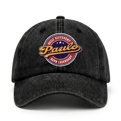 Built Different Born Legendary Logo Washed Cap PAULO 13K1 C65PF