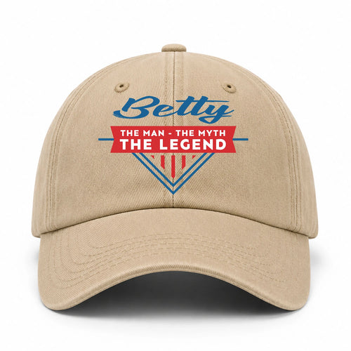The Man The Myth The Legend Logo Washed Cap BETTY 13K1 C37PF
