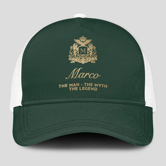 The Man The Myth The Legend Sage Green Mesh Cap MARCO 13K1 C192PF
