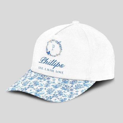 Live Laugh Love Blue Flowers Cap PHILLIPS 13K1 C50PF