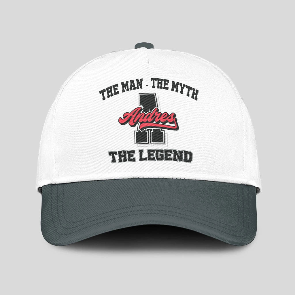 The Man The Myth The Legend Custom Initial Letter And Name Cap ANDRES 13K1 C38PF