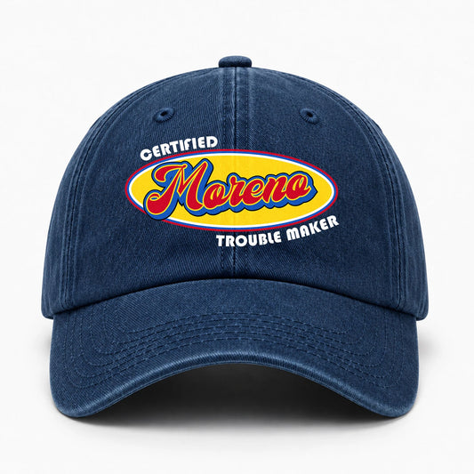 Certified Your Name Trouble Maker Washed Cap MORENO 13K1 C73PF