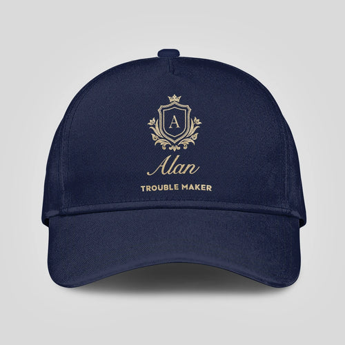 Trouble Maker Golden Logo Navy Cap ALAN 13K1 C155PF