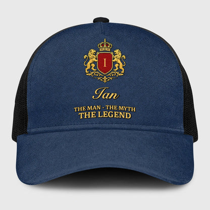 The Man The Myth The Legend Royal Blue Mesh Cap IAN 13K1 C187PF