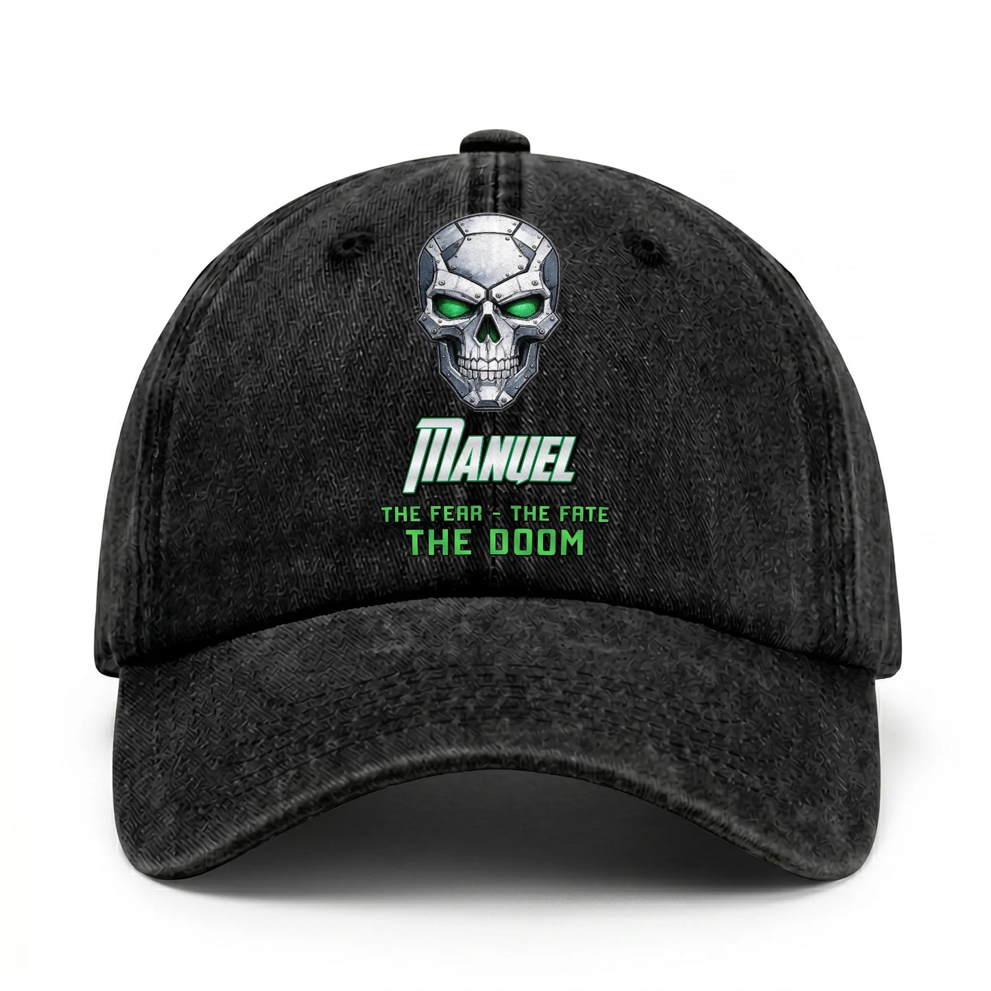 The Fear The Fate The Doom Skull Washed Cap MANUEL 13K1 C99PF