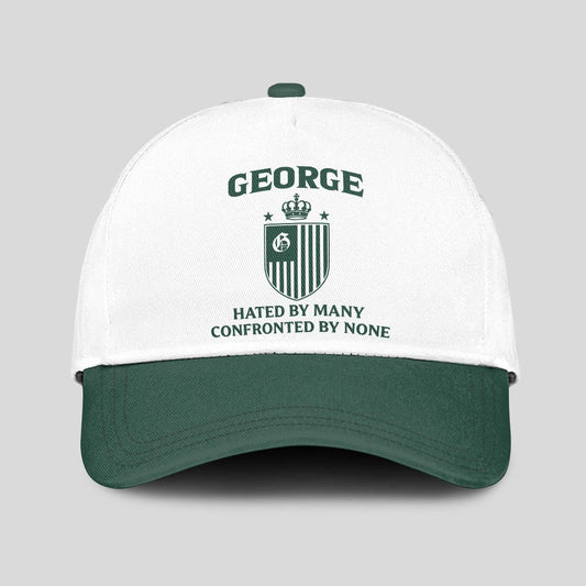 Hated By Many Confronted By None Luxury Logo Cap GEORGE 13K1 C41PF