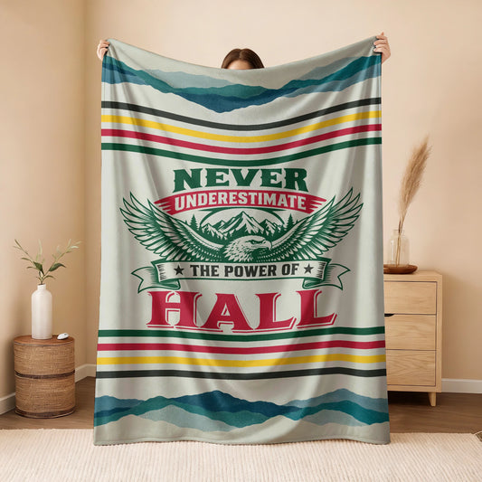 Never Underestimate Your Name Vintage Mountain Fleece Blanket HALL 13K1 BK44