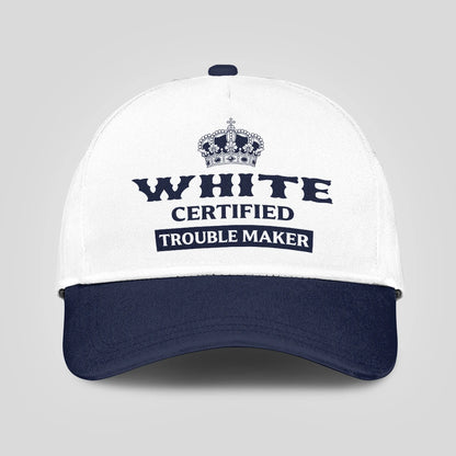 Certified Your Name Trouble Maker Washed Cap WHITE 13K1 C148PF