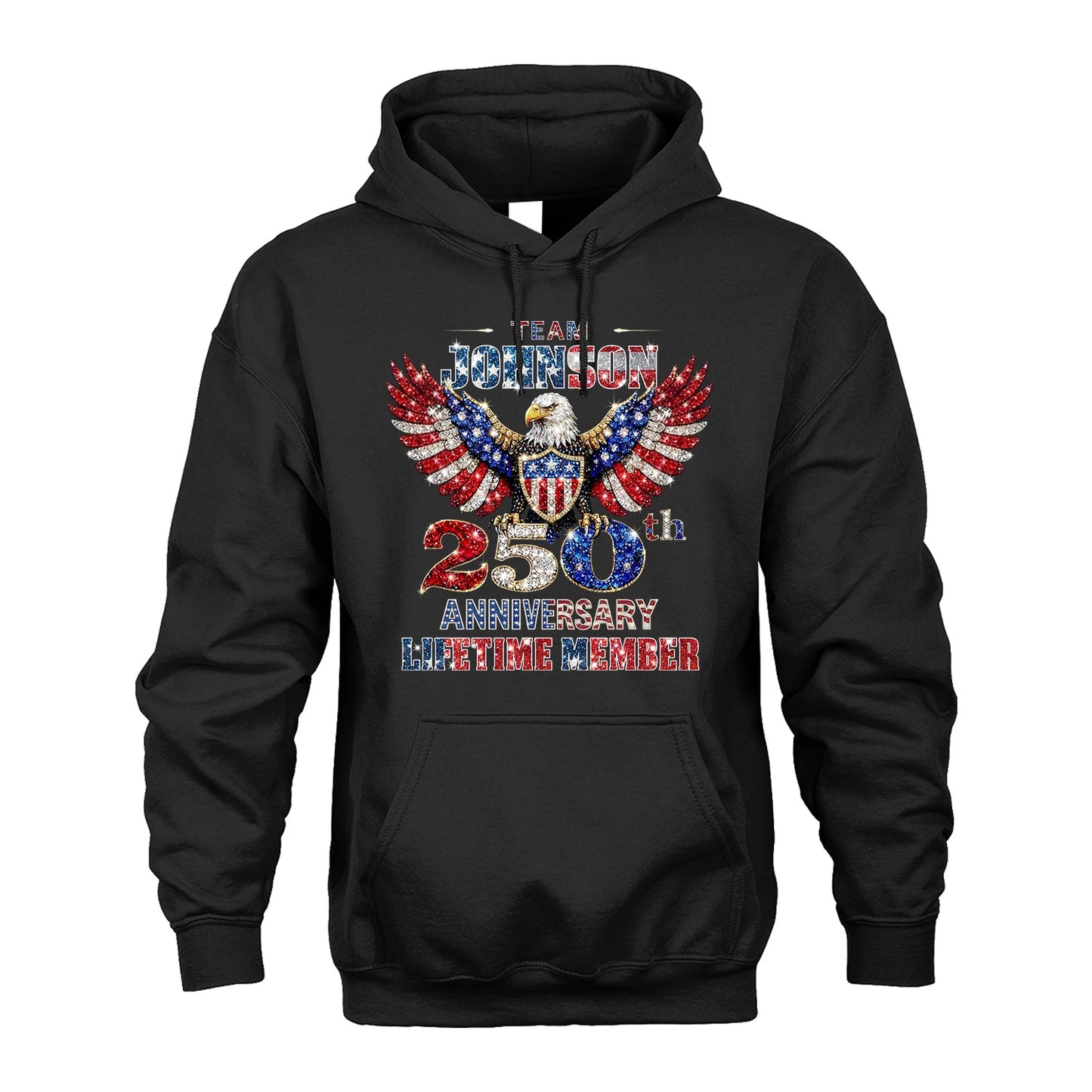 JOHNNY 13K1-523 Personalized "Team...Lifetime Member" America 250 Design