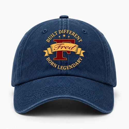 Built Different Born Legendary Royal Washed Cap FRED 13K1 C71PF