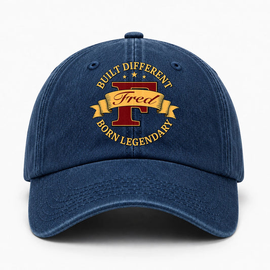 Built Different Born Legendary Royal Washed Cap FRED 13K1 C71PF