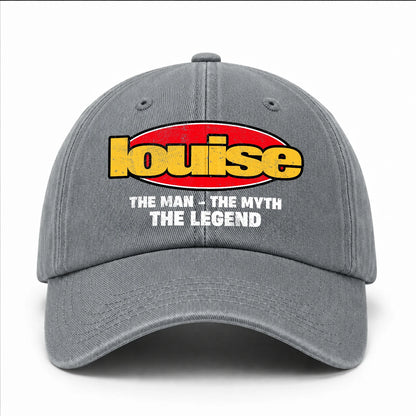 The Man The Myth The Legend Vintage Logo Washed Cap LOUISE 13K1 C162PF