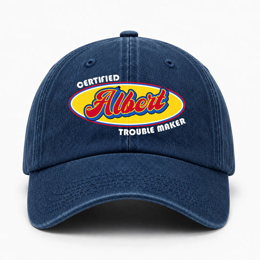 Certified Your Name Trouble Maker Washed Cap ALBERT 13K1 C73PF