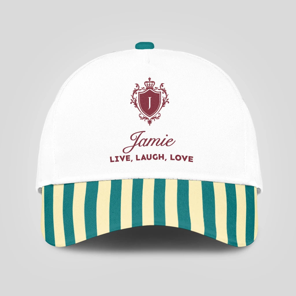 Live Laugh Love Green And Yellow Royal Cap JAMIE 13K1 C122PF