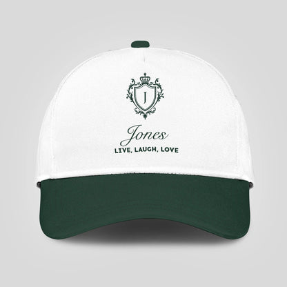 Live Laugh Love Elegant Blue And White Cap JONES 13K1 C90PF
