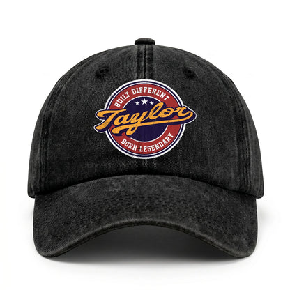 Built Different Born Legendary Logo Washed Cap TAYLOR 13K1 C65PF