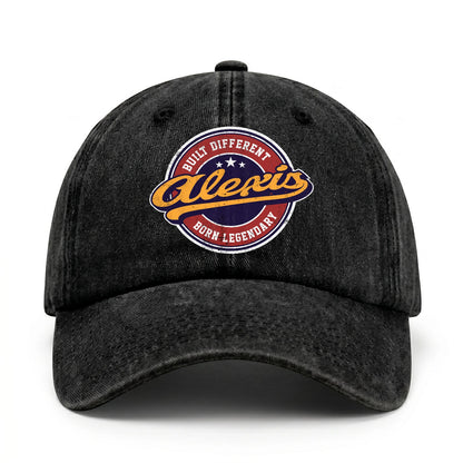 Built Different Born Legendary Logo Washed Cap ALEXIS 13K1 C65PF
