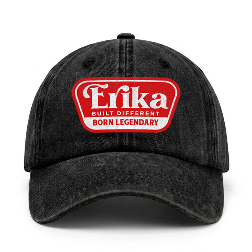Built Different Born Legendary Red Logo Washed Cap ERIKA 13K1 C63PF
