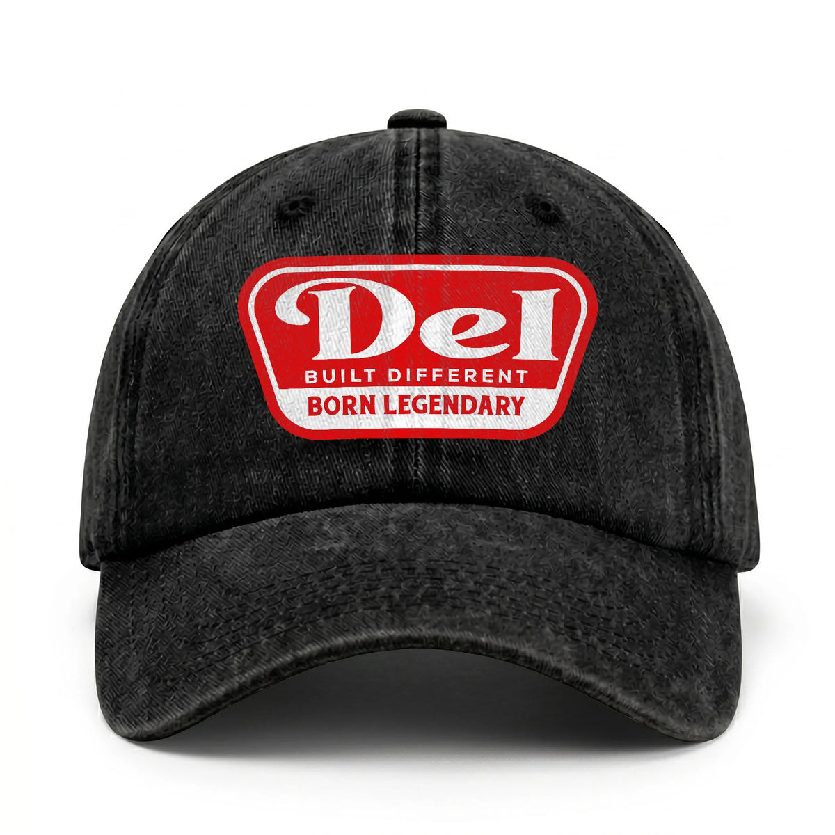 Built Different Born Legendary Red Logo Washed Cap DEL 13K1 C63PF