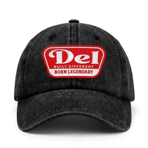Built Different Born Legendary Red Logo Washed Cap DEL 13K1 C63PF