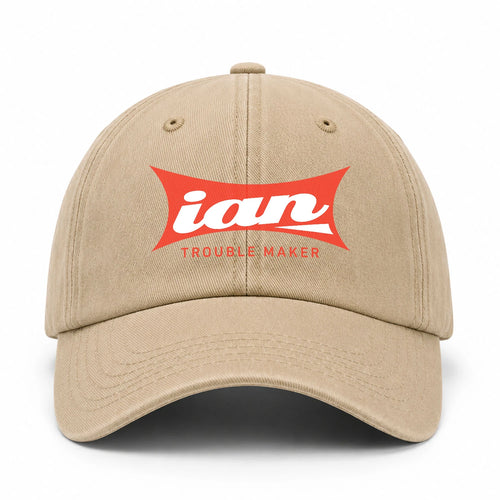 Trouble Maker Red Logo Washed Cap IAN 13K1 C78PF