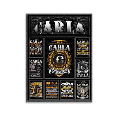 CARLA Personalized Sponge Floor Mat – Custom Printed Home Decor 13K1-AR2