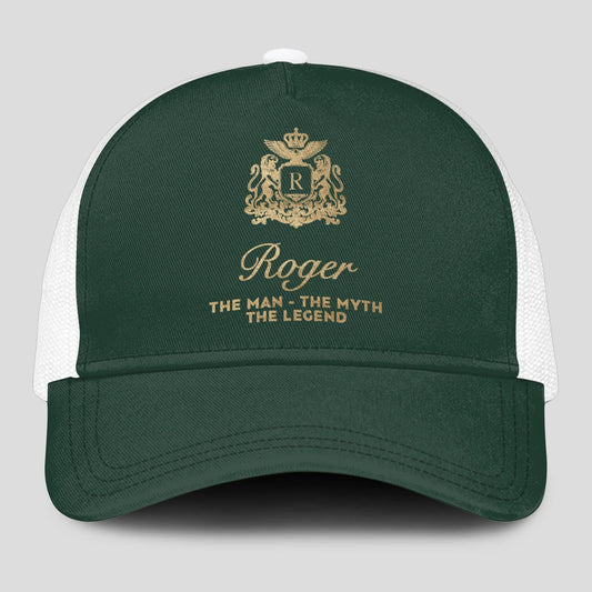 The Man The Myth The Legend Sage Green Mesh Cap ROGER 13K1 C192PF