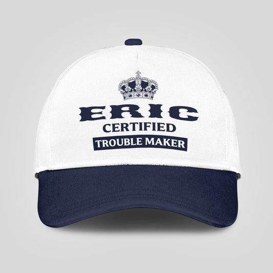 Certified Your Name Trouble Maker Washed Cap ERIC 13K1 C148PF