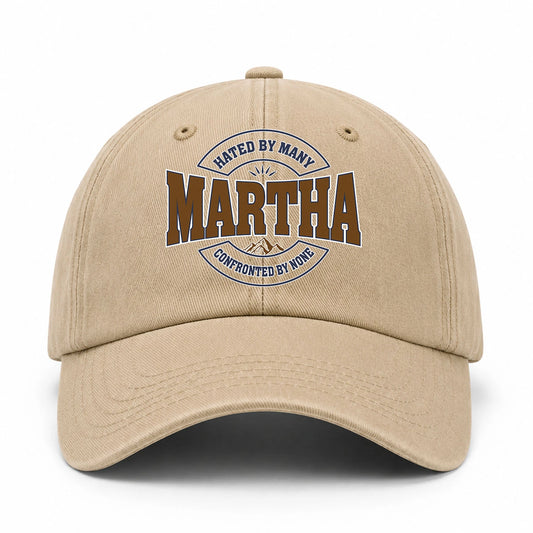 Hated By Many Confronted By None Washed Cap MARTHA 13K1 C36PF