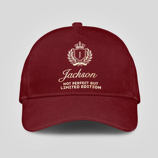 Not Perfect But Limited Edition Luxury Burgundy Cap JACKSON 13K1 C154PF