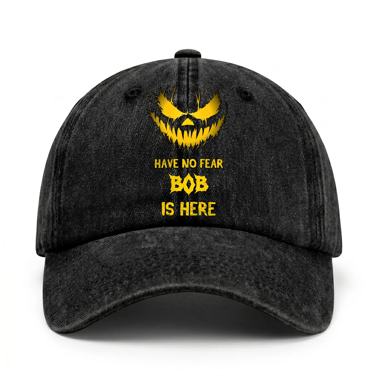 Have No Fear Your Name Is Here Jack O' Lantern Washed Cap BOB 13K1 C135PF