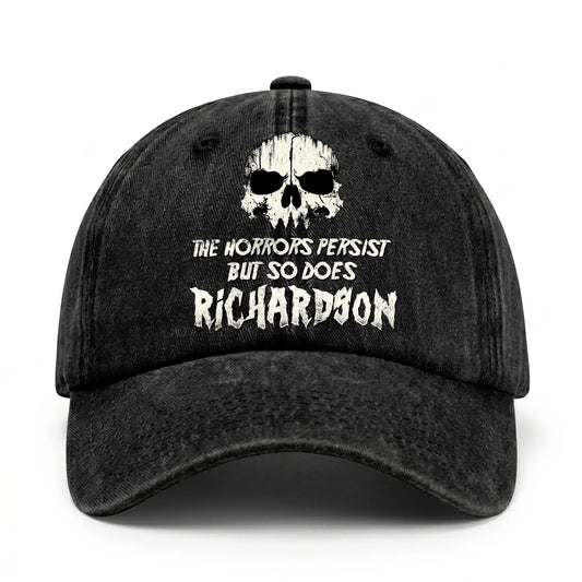 The Horrors Persist But So Does Your Name Cool Skull Washed Cap RICHARDSON 13K1 C134PF