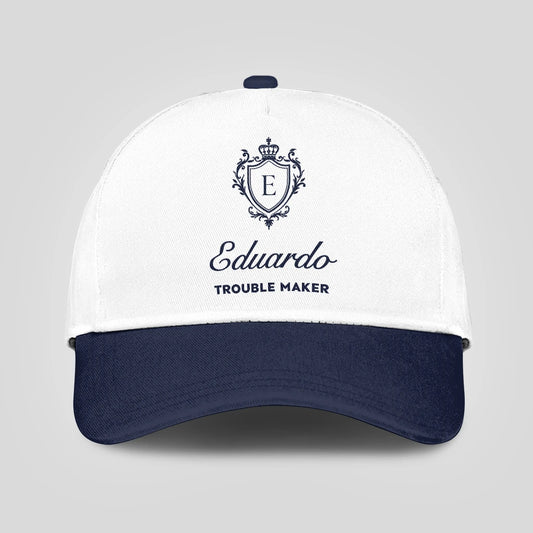 Trouble Maker Funny Blue And White Cap EDUARDO 13K1 C152PF