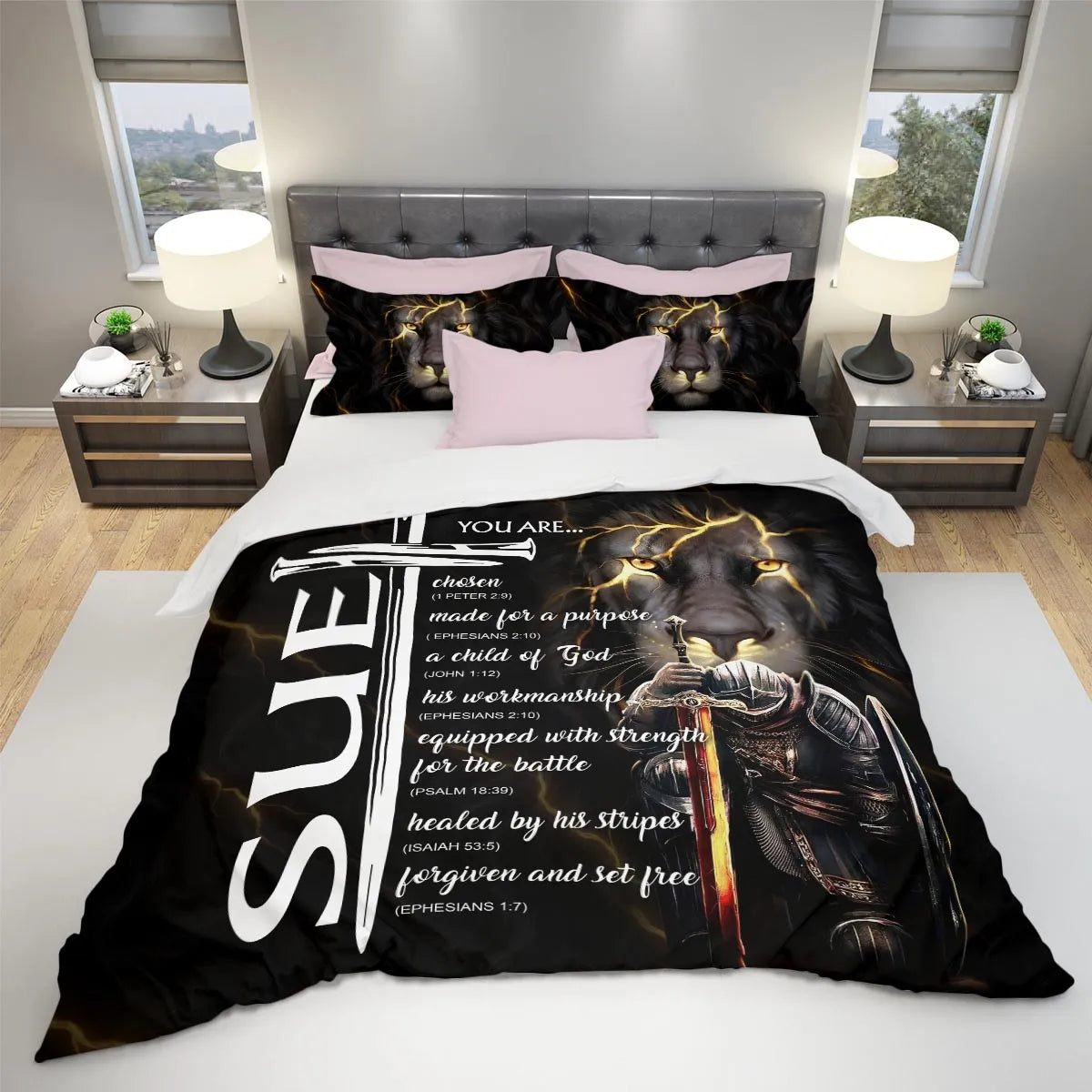 SUE Limited Edition Personalized Bedding Set 13K1-BS1