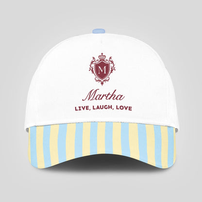 Live Laugh Love Blue And Yellow Luxury Cap MARTHA 13K1 C121PF