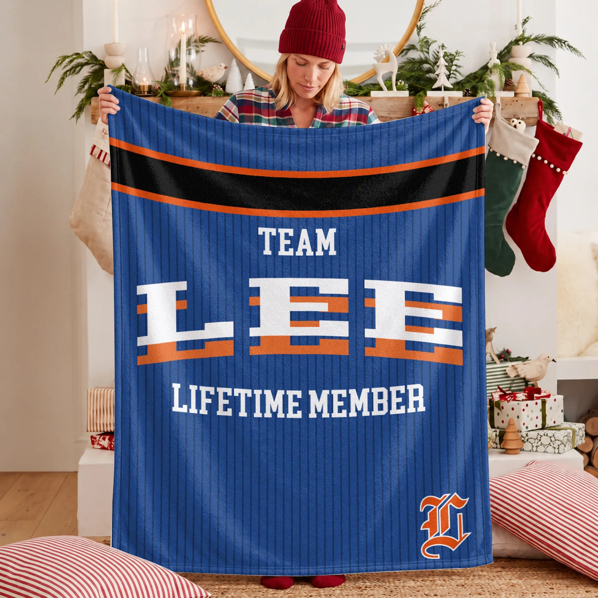 Team Your Name Lifetime Member Basketball Fleece Blanket LEE 13K1 BK47