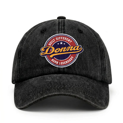 Built Different Born Legendary Logo Washed Cap DONNA 13K1 C65PF